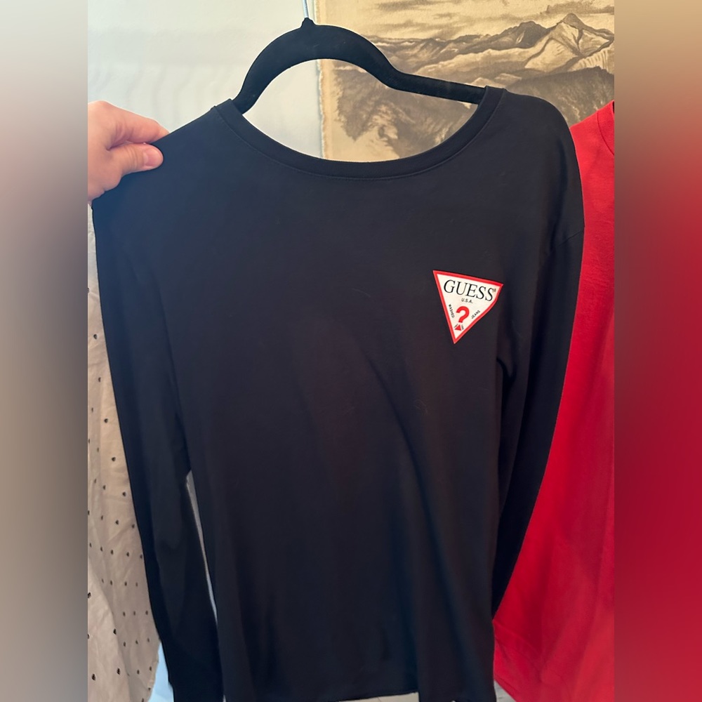 Mens long sleeve guess shirt